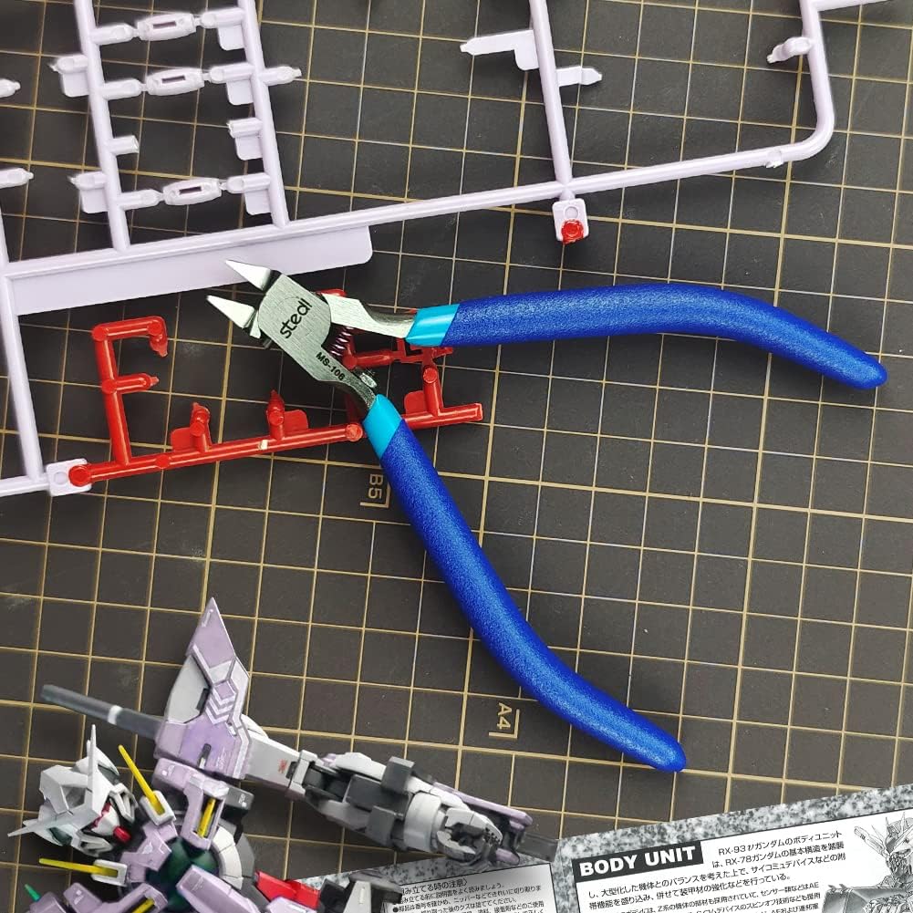 Thumbnail 1 de stedi Modellzange mit ultradünner, einseitig geschliffener Klinge – inkl. Klingenetui, blau