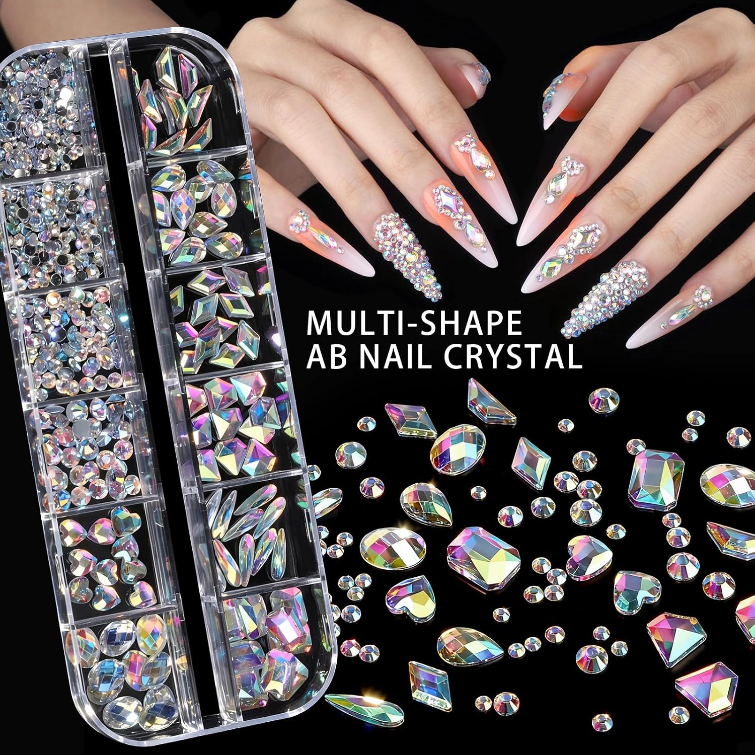 Thumbnail 3 de Teenitor Nail Charms Set with Brushes 15pcs