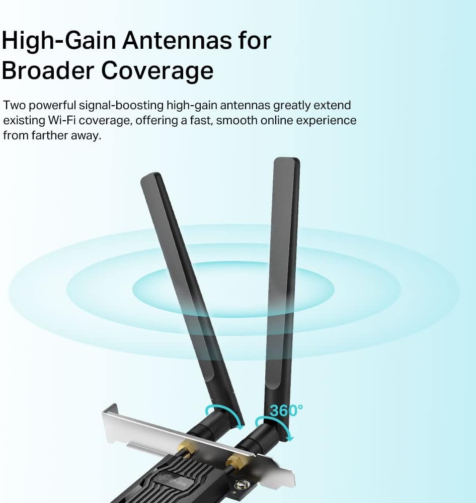 Detalle de TP-Link Archer TX20E AX1800 PCIe Wi‑Fi 6 Adapter with Low-Profile Bracket