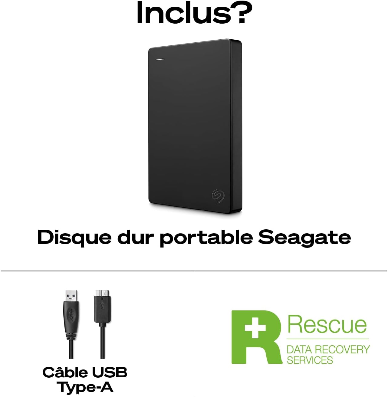 Thumbnail 2 de Seagate Portable Amazon Special Edition 5 To (STGX5000400) : disque dur externe USB 3,0 pour Mac et PC
