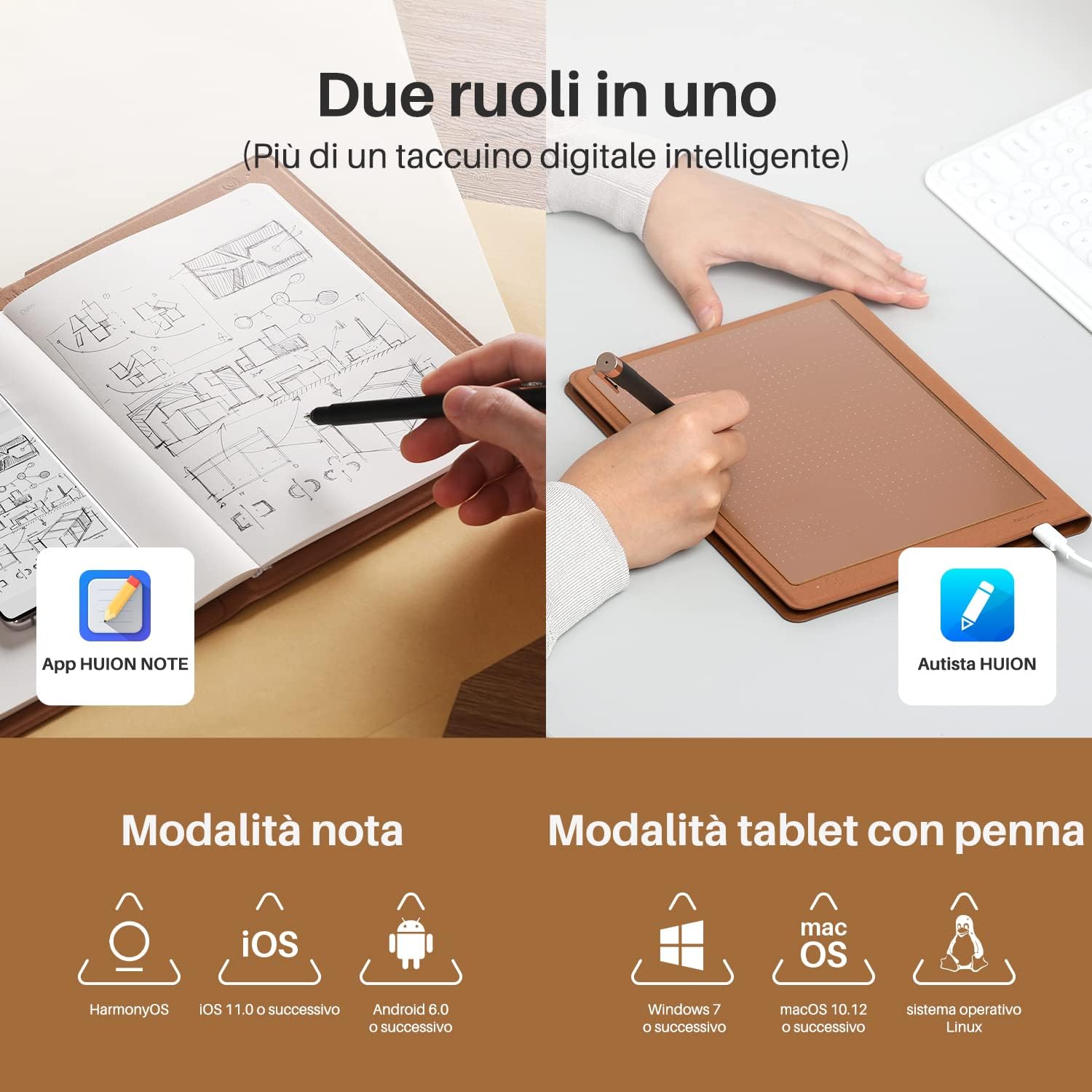 Thumbnail 6 de HUION Note X10 taccuino digitale A5 Bluetooth 5.0 con 8.192 livelli di pressione