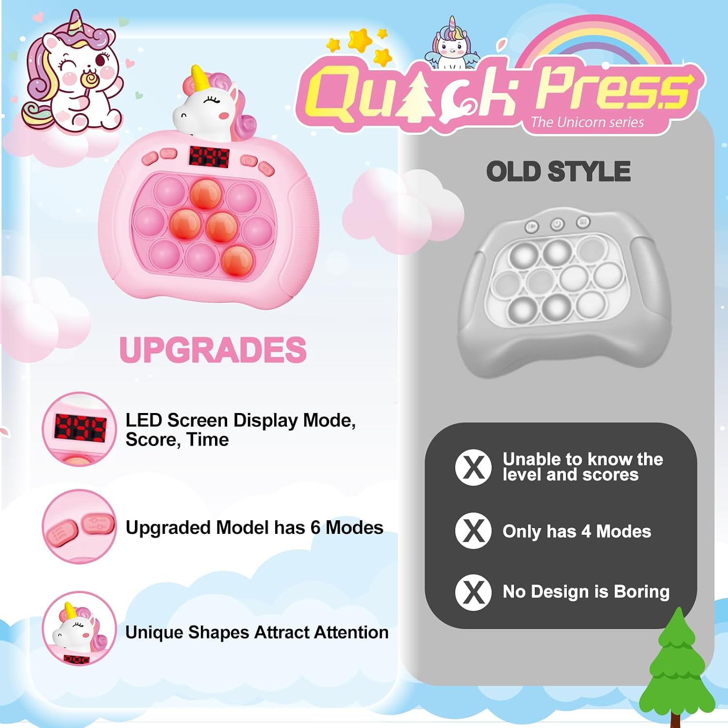 Detalle 2 de Pop Game Light Up Fidget Toy for Stress Relief