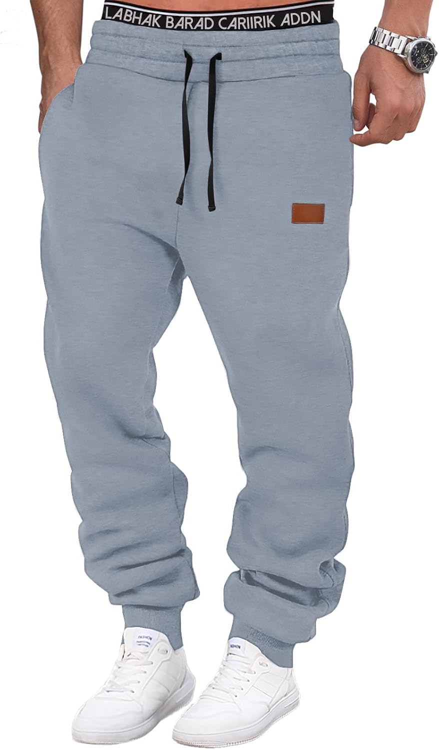 Thumbnail 6 de HMIYA Herren Jogginghose aus Baumwolle mit Taschen – klassische Sweathose für Sport & Freizeit