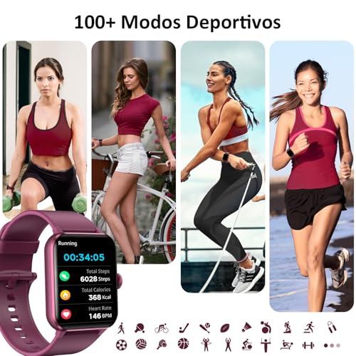 Detalle 2 de Blackview R50 smartwatch con llamadas, pantalla TFT de 1,85″ y 100 modos deportivos