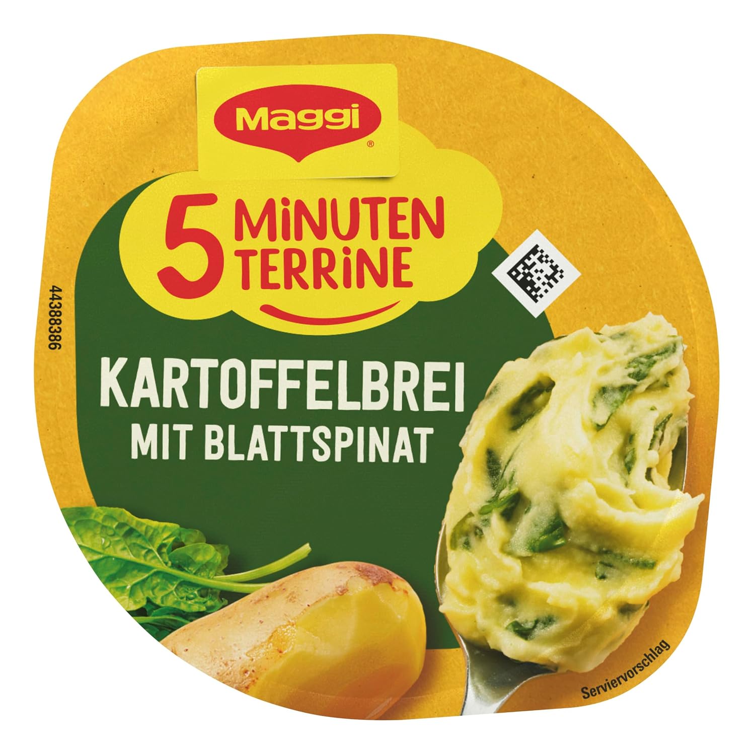 Detalle de MAGGI 5 Minuten Terrine Kartoffelbrei mit Blattspinat – 8 x 47 g