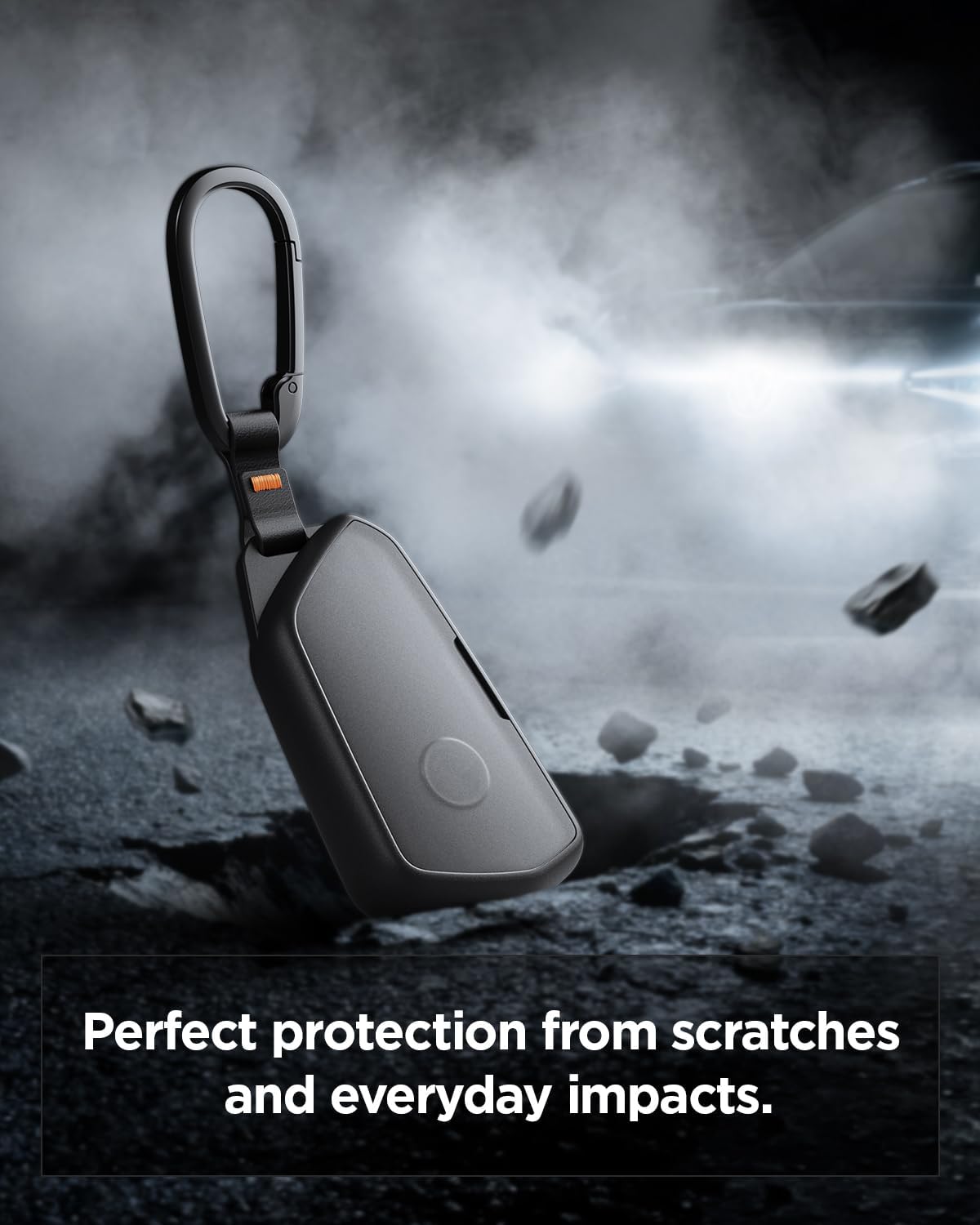 Thumbnail 1 de Spigen coque de clé pour Volkswagen – étui TPU antichoc avec mousqueton et sangle (1 pièce), noir