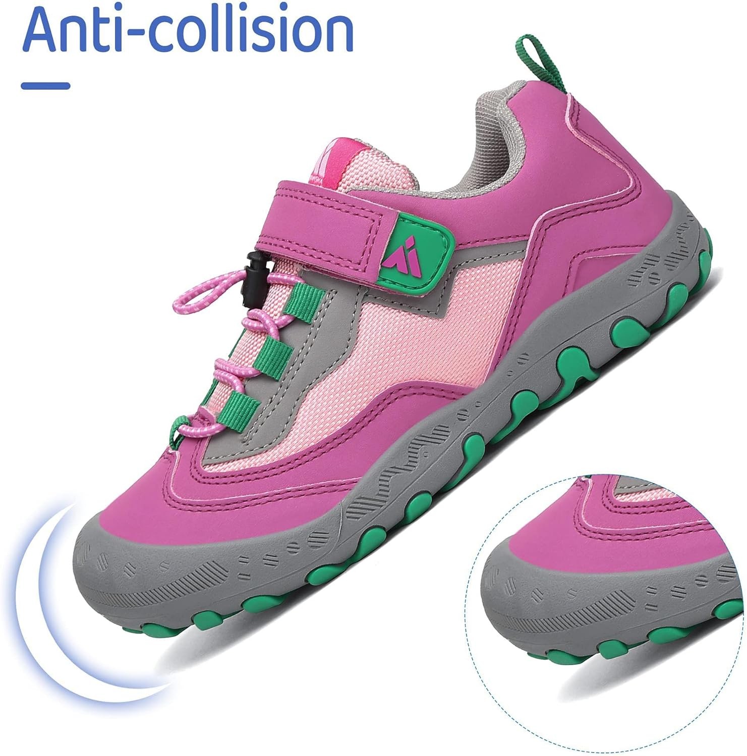 Thumbnail 2 de Mishansha Wanderschuhe Kinder Sports Sneaker für Mädchen – leichte Outdoor-Turnschuhe in Rosa