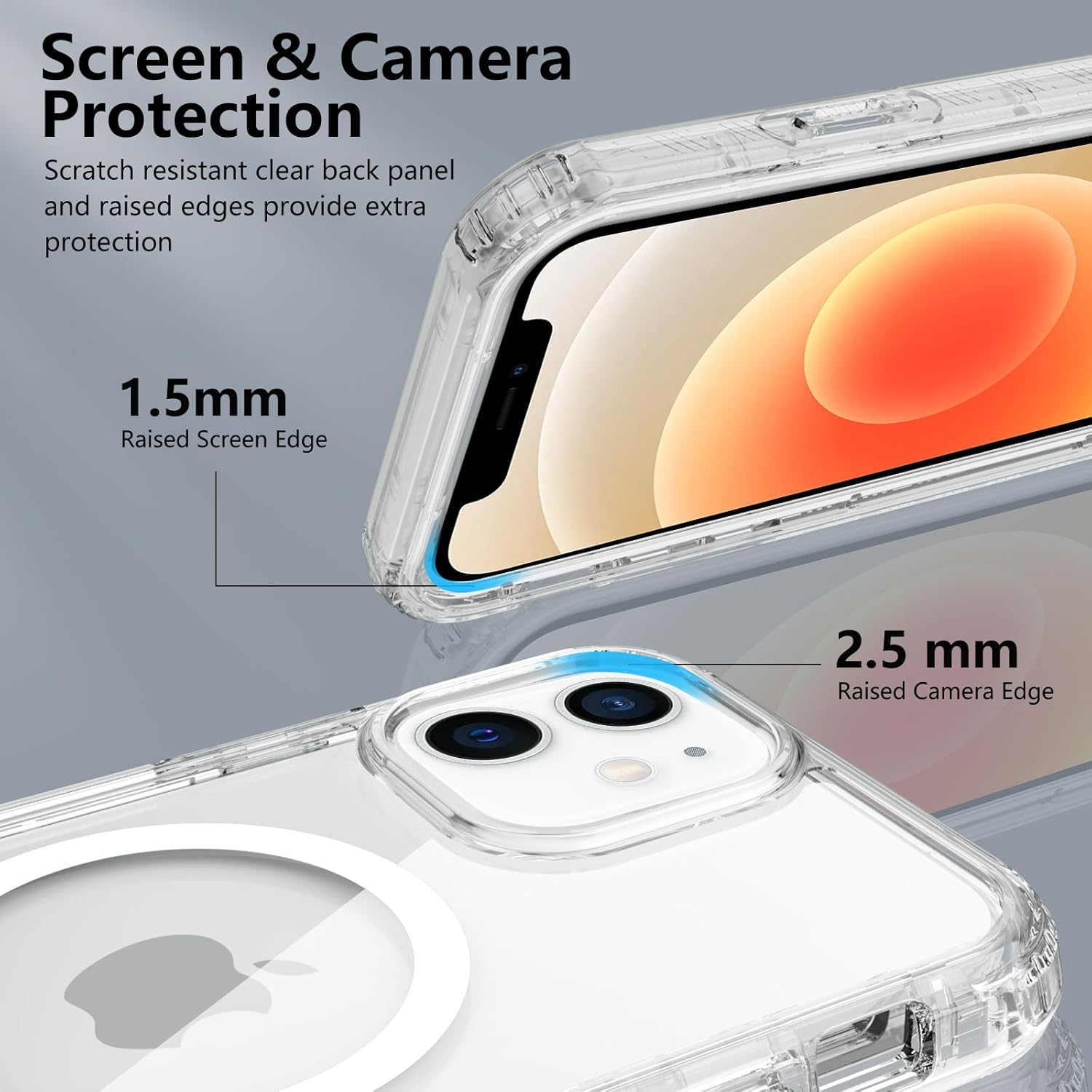 Thumbnail 4 de XTCASE Cover Magnetica per iPhone 12/12 Pro: protezione a 360° con vetro PET integrato e compatibilità MagSafe