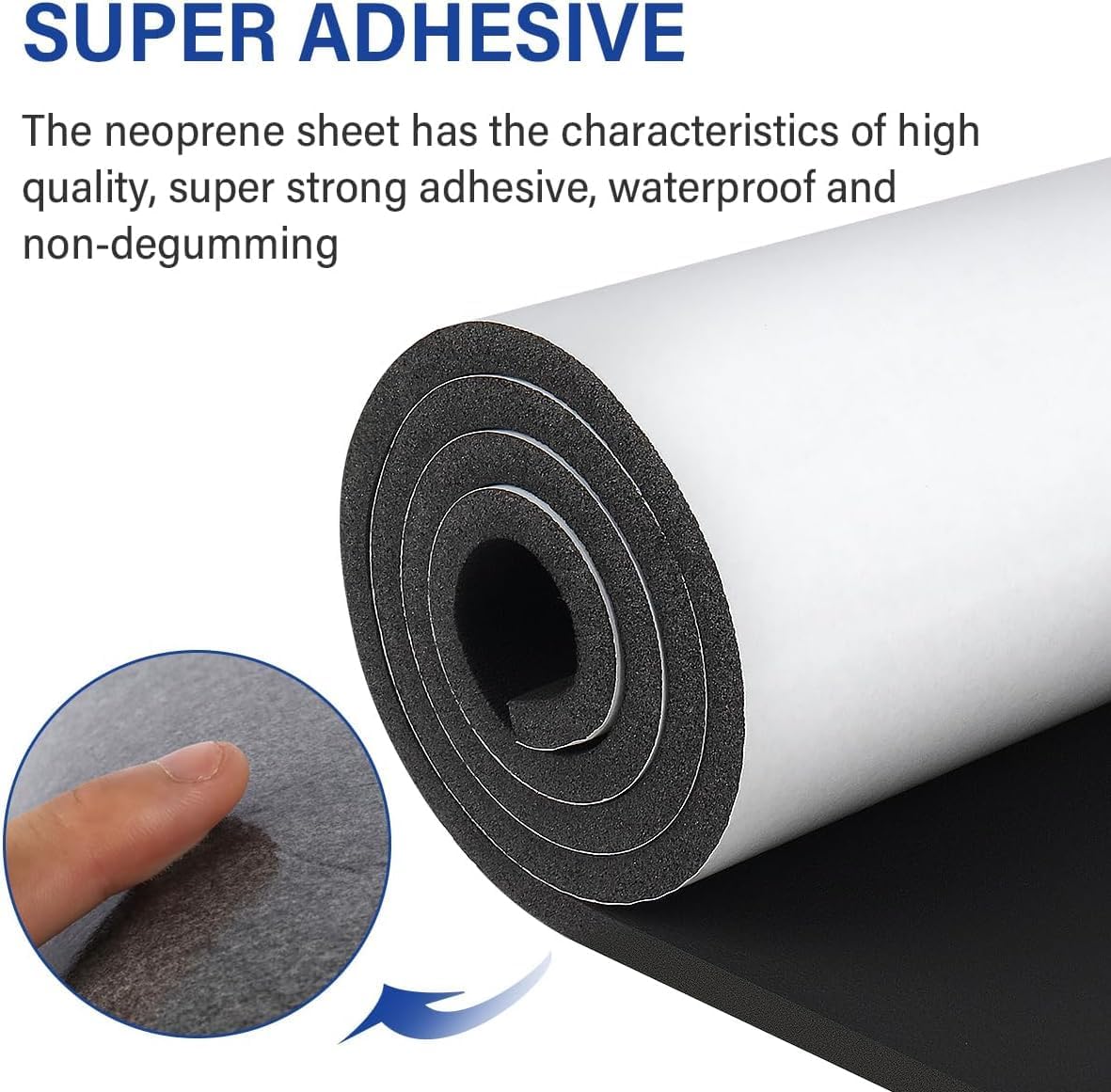 Thumbnail 3 de Storystore Self Adhesive Foam Roll 300mm x 3mm x 3m — High Density Black Foam Sheet with Adhesive Backing