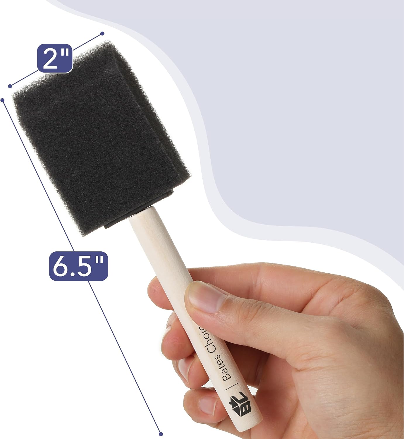 Detalle de Bates Foam Paint Brushes, 2-Inch