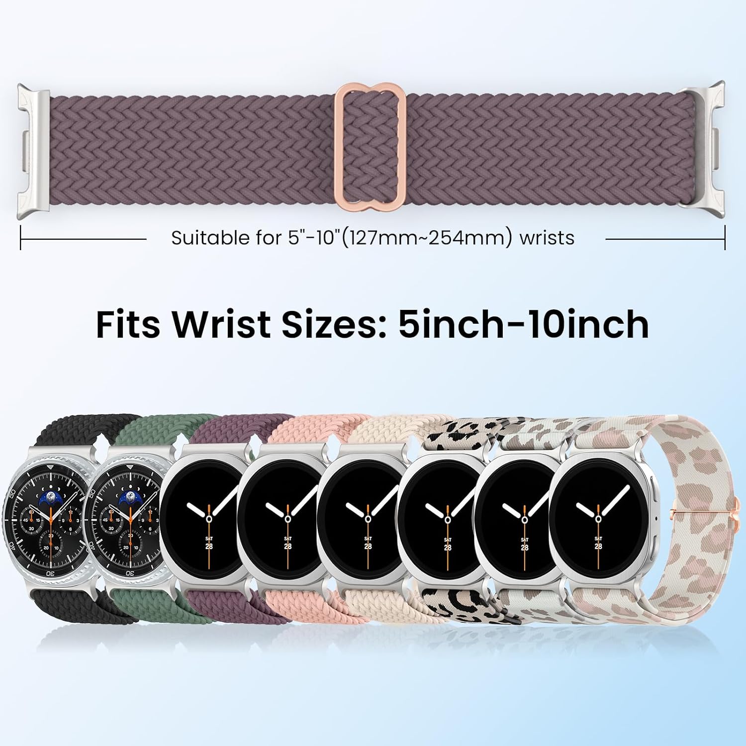 Thumbnail 5 de Stretchy nylon Galaxy Watch straps