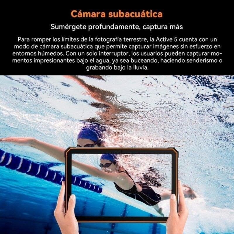 Detalle de Blackview Active 5 4G rugerizada (8,68") con 6GB y 128GB en negro
