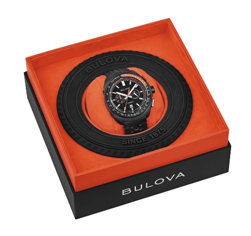 Thumbnail 6 de Bulova Watch 98B428 Nero — Cronografo in acciaio nero e cinturino in pelle