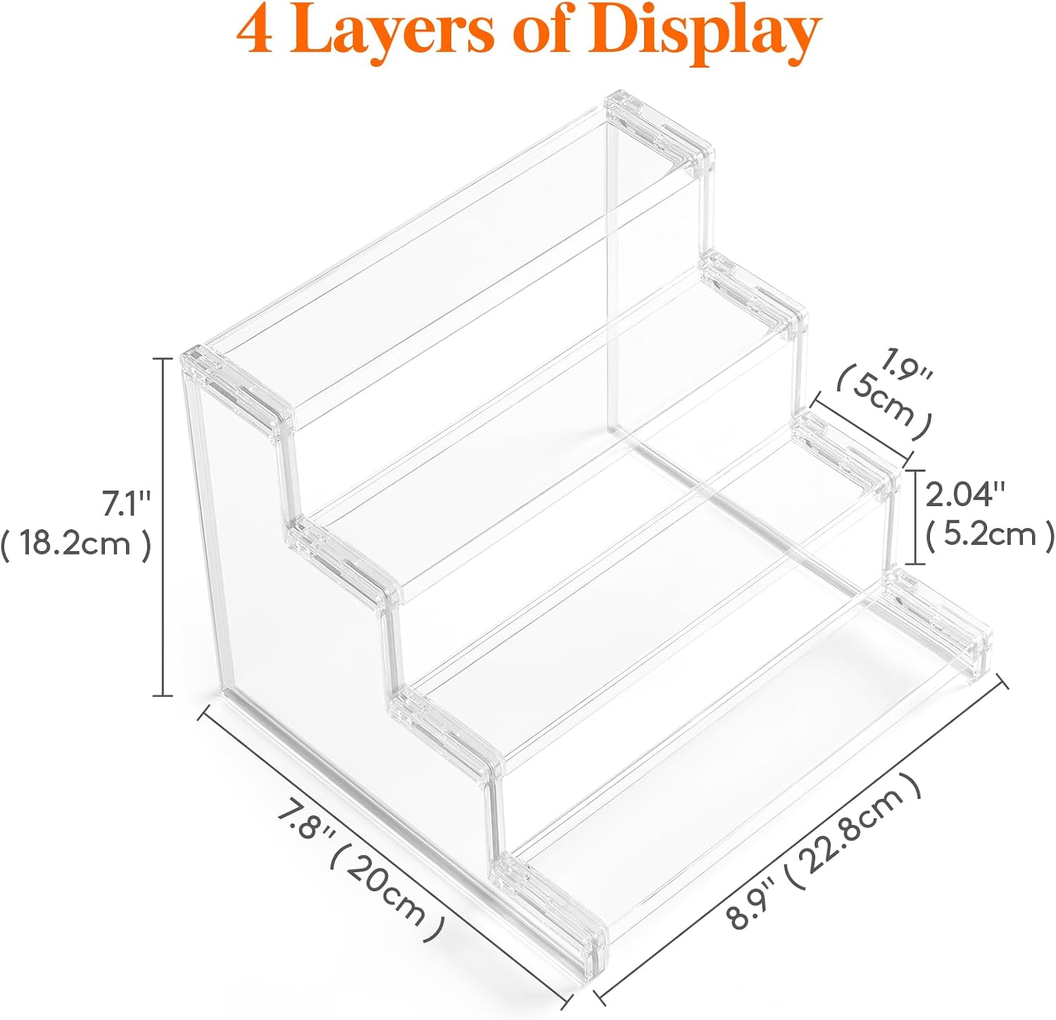 Thumbnail 4 de Lifewit Perfume Organizer Clear Cologne Cupcake Stand (Tool-Free Assembly) for Vanity & Counter Storage