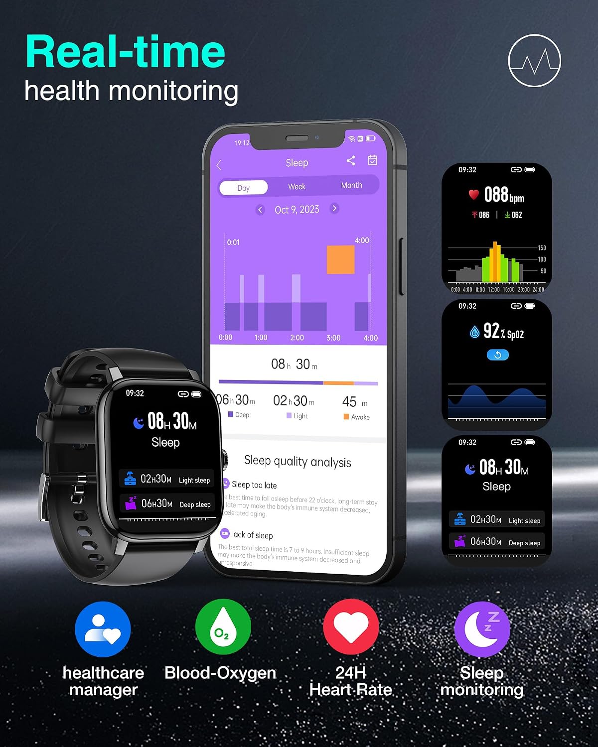 Detalle de LLKBOHA Smart Watch 1.85"