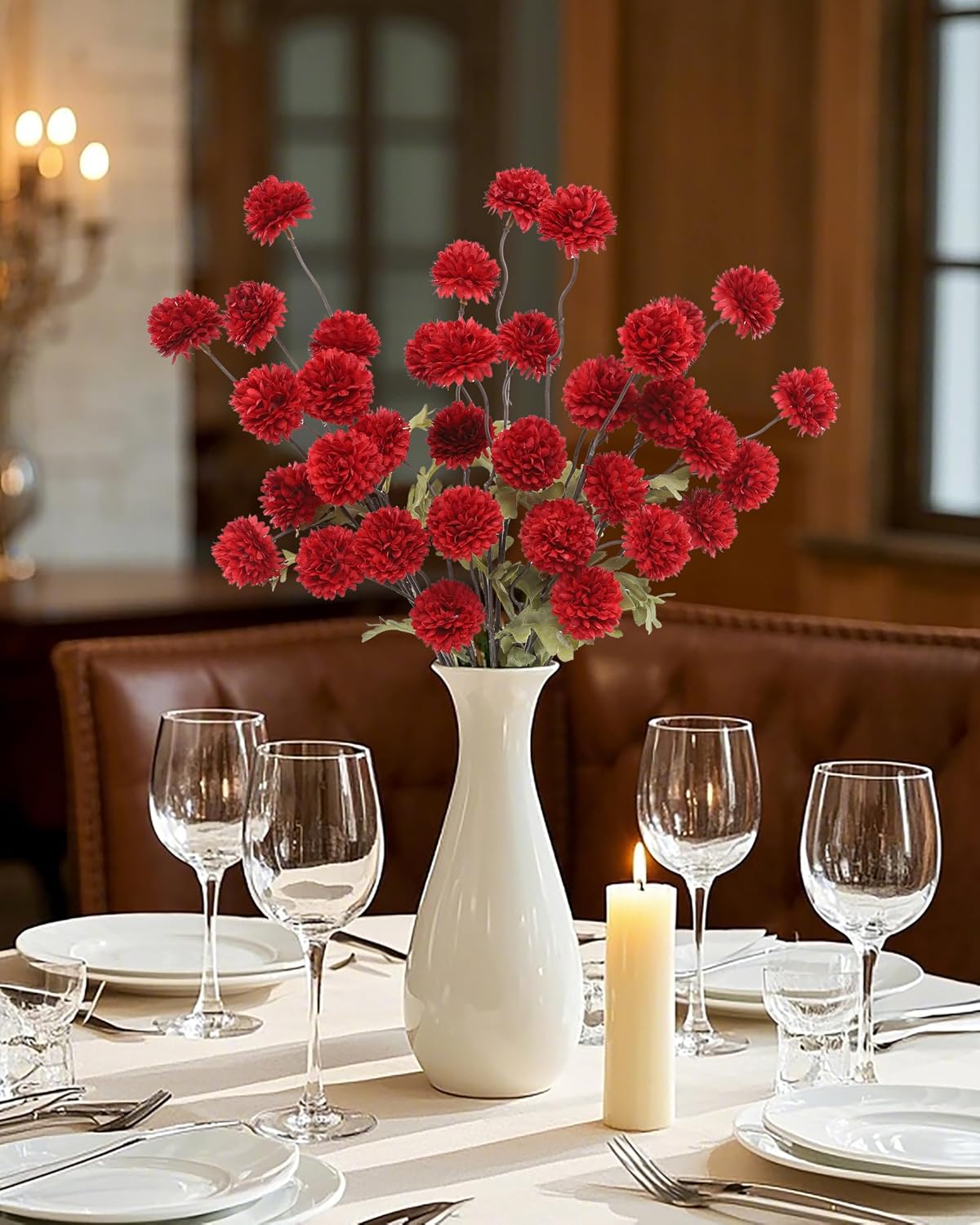 Detalle de DuHouse artificial flowers, 6 stems