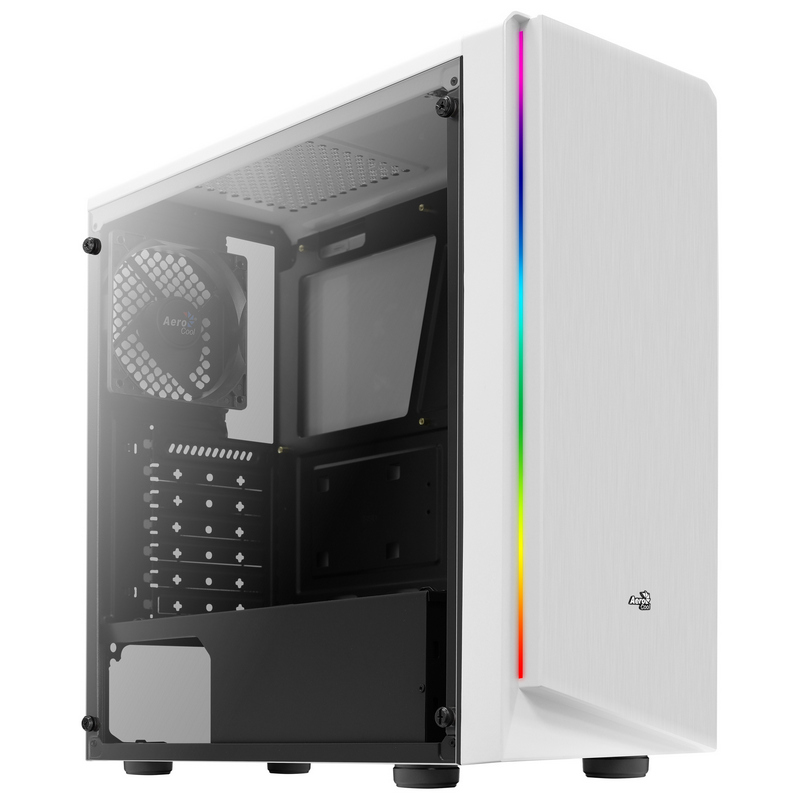 Detalle 1 de Aerocool RIFT RGB USB 3.0 Caja ATX con ventana blanca