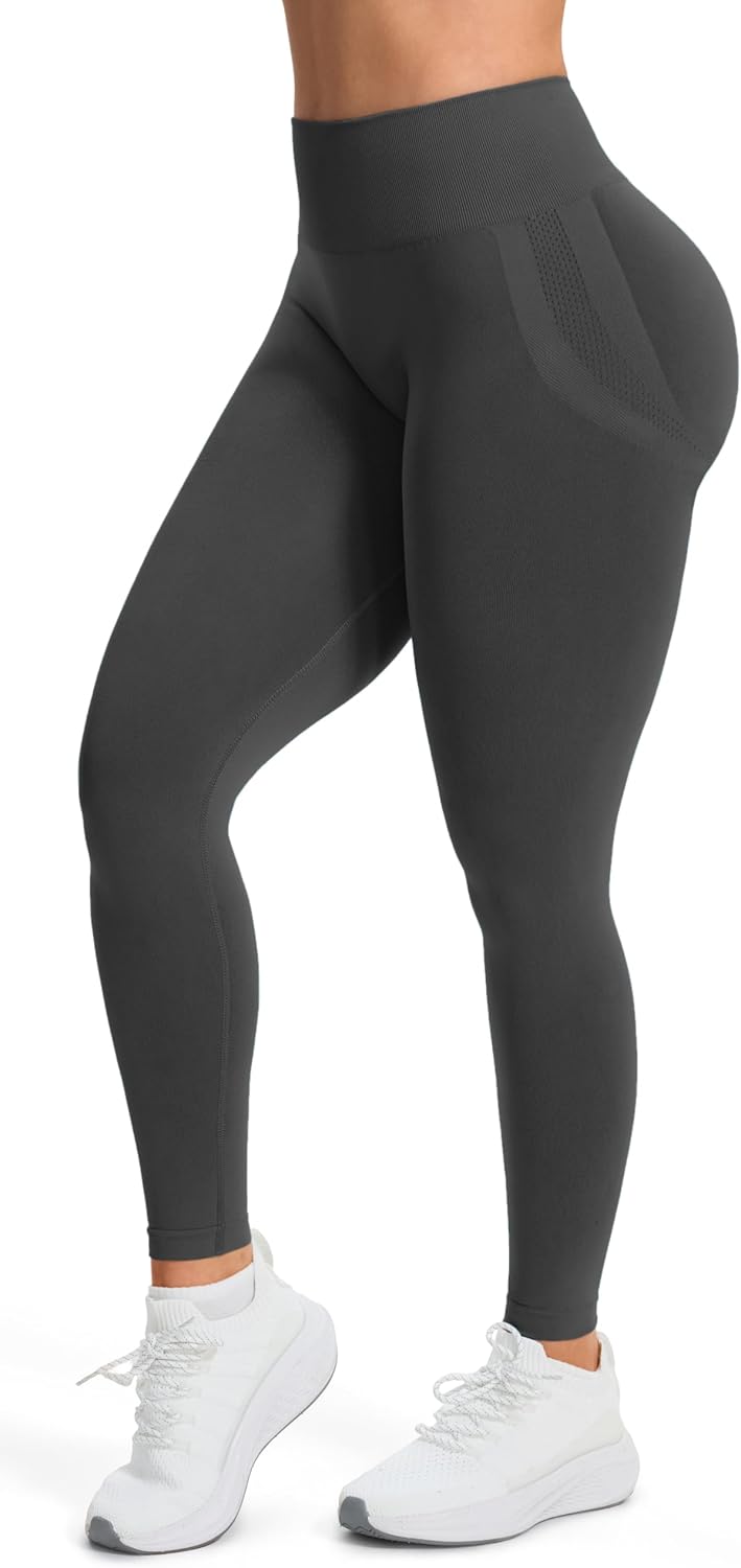 Detalle 2 de JOYSPELS Scrunch Butt Leggings für Damen mit High Waist – Push-up Gym Sporthose (seamless)