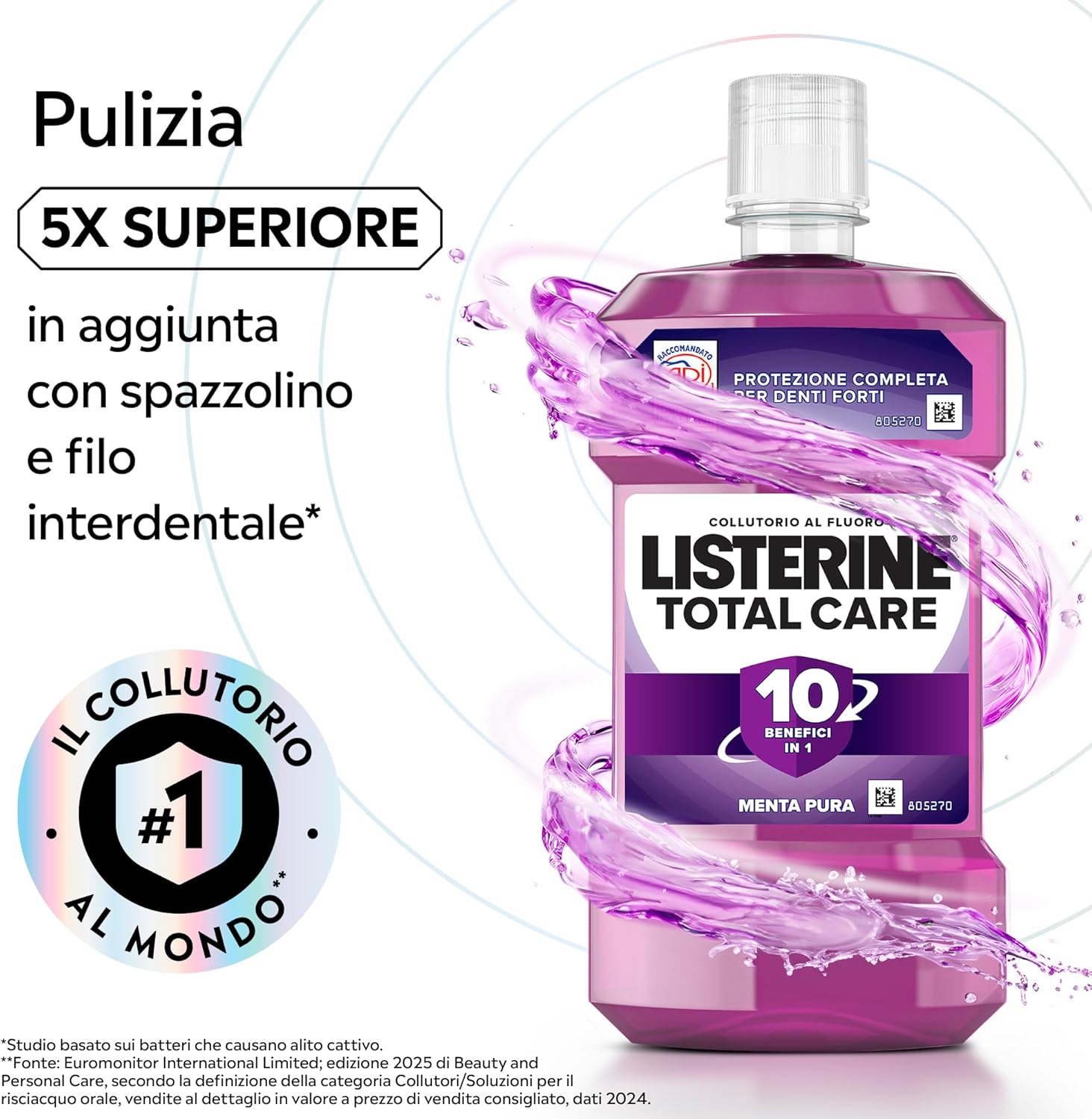 Detalle 2 de LISTERINE Total Care collutorio 750 ml 🦷