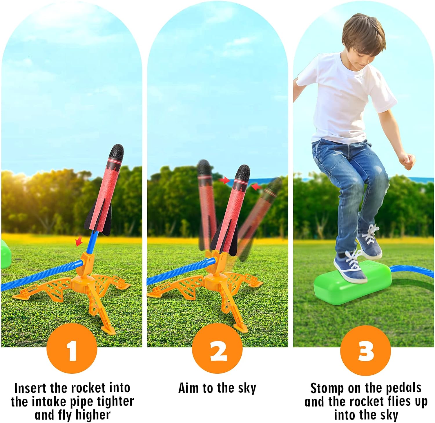 Thumbnail 3 de Raketen Spielzeug für Kinder 200 Fuß Reichweite