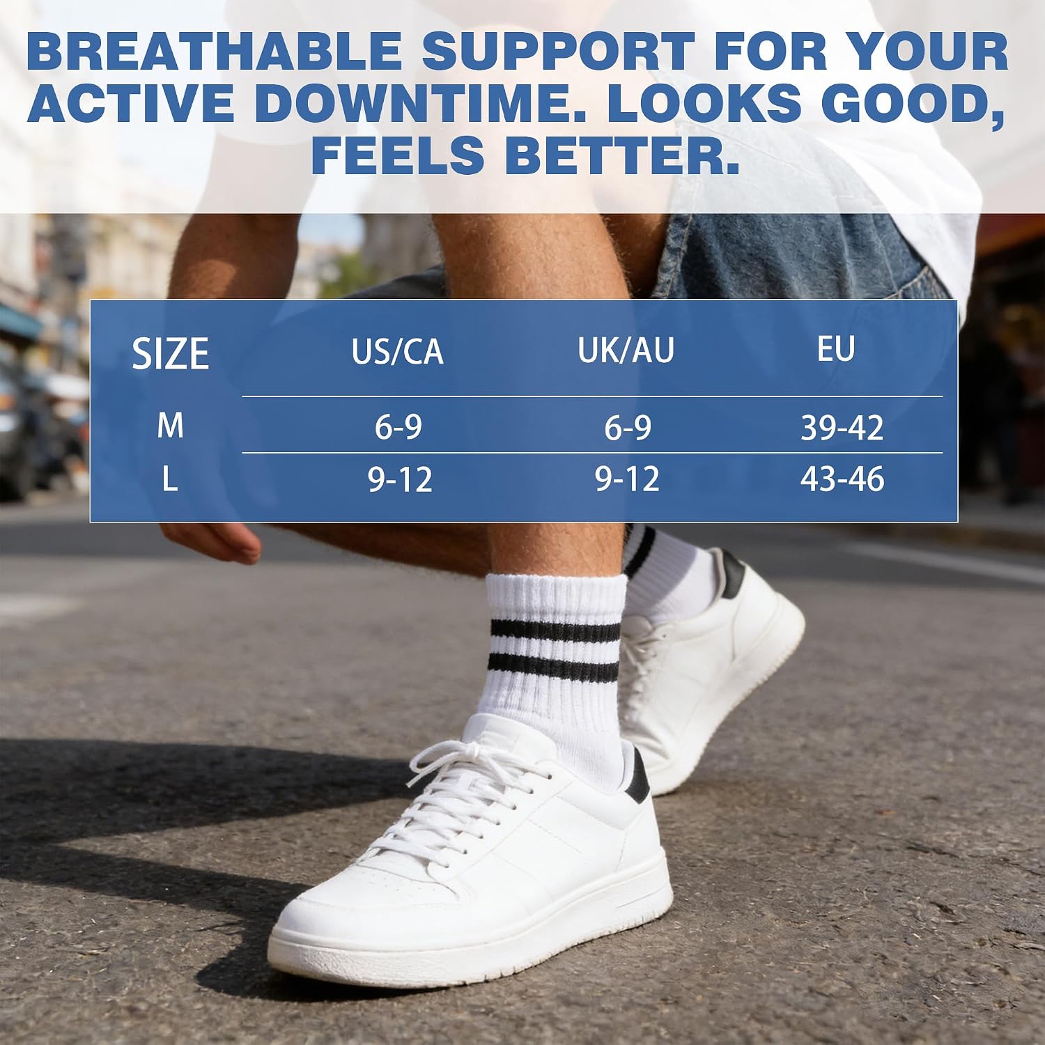 Thumbnail 6 de YOJOOM 8 Pairs Trainer Socks for Men – Quarter Cotton Sports Socks (6-9 & 9-12)