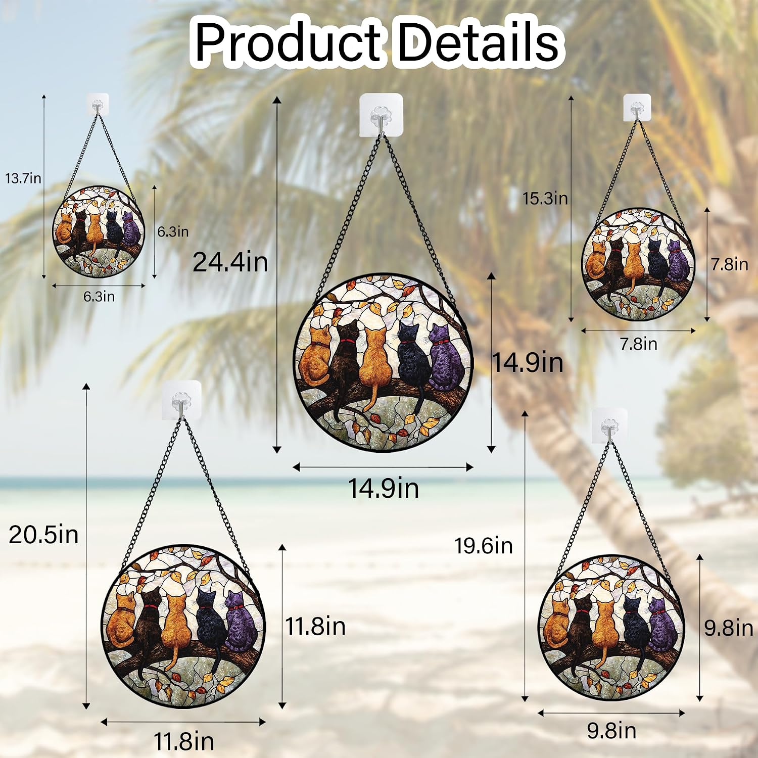 Thumbnail 6 de Cat Suncatcher, 12-inch