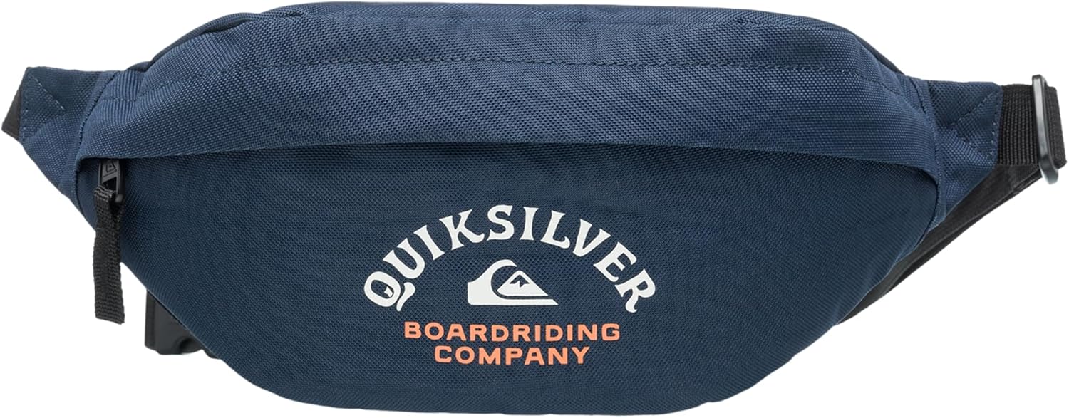 Detalle de Quiksilver Pubjug Waist Pack per Uomo: marsupio sportivo in poliestere riciclato 600D
