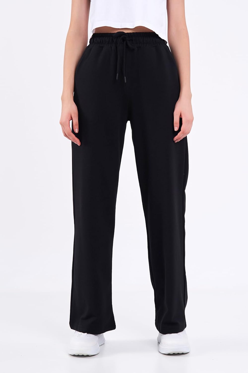 Thumbnail 1 de Comeor Women’s Jogging Bottoms – lightweight breathable cotton straight-leg joggers with elastic drawstring waist