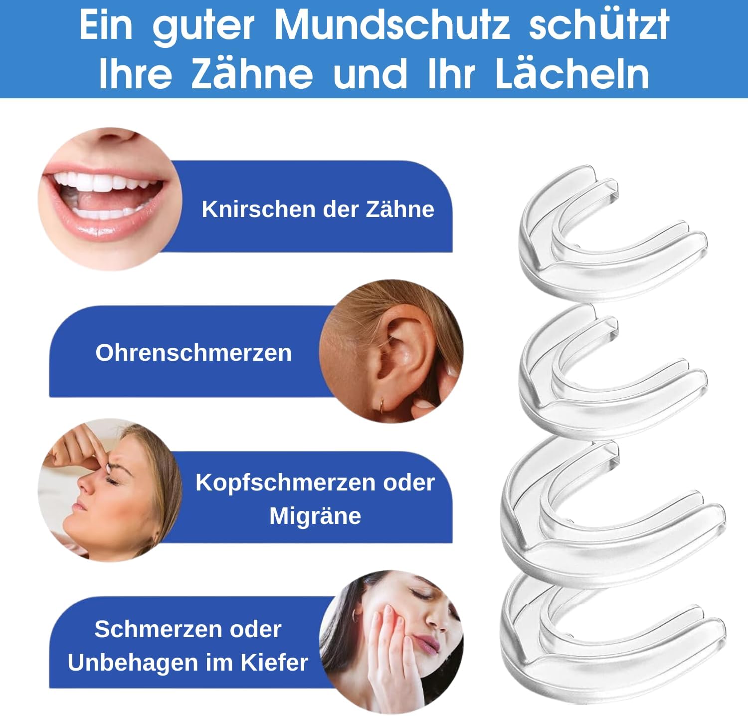 Thumbnail 5 de Knirscherschiene Nacht Zahnschiene 4er-Pack
