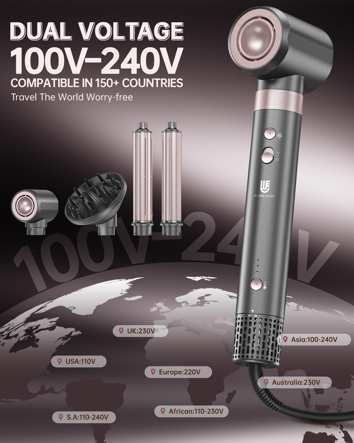 Detalle 2 de webeauty 4in1 asciugacapelli 110000 giri/min 💇♀