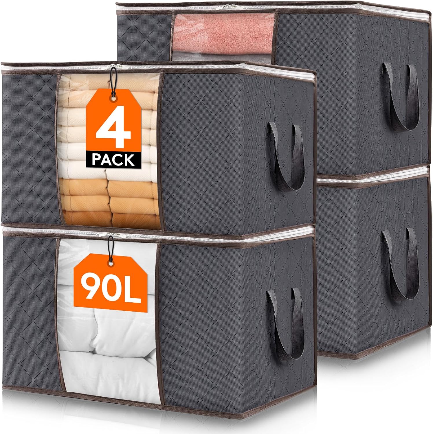 Lifewit 90L Aufbewahrungstasche 4er Set