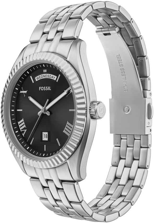 Thumbnail 2 de Fossil Campbell FS6139 Herren Uhr mit 42 mm, silberfarbenem Edelstahl und Mineralglas