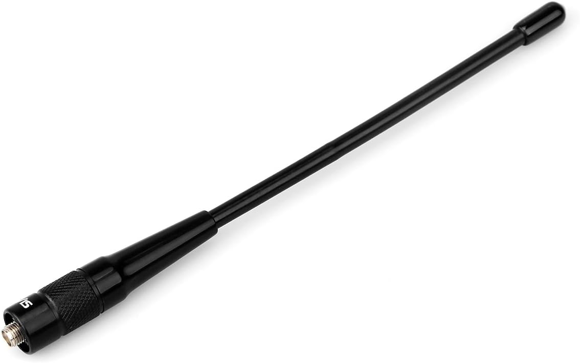 Detalle de Retevis RHD701 antenna ricetrasmittente VHF/UHF doppia banda SMA-F (2 pezzi) per walkie talkie