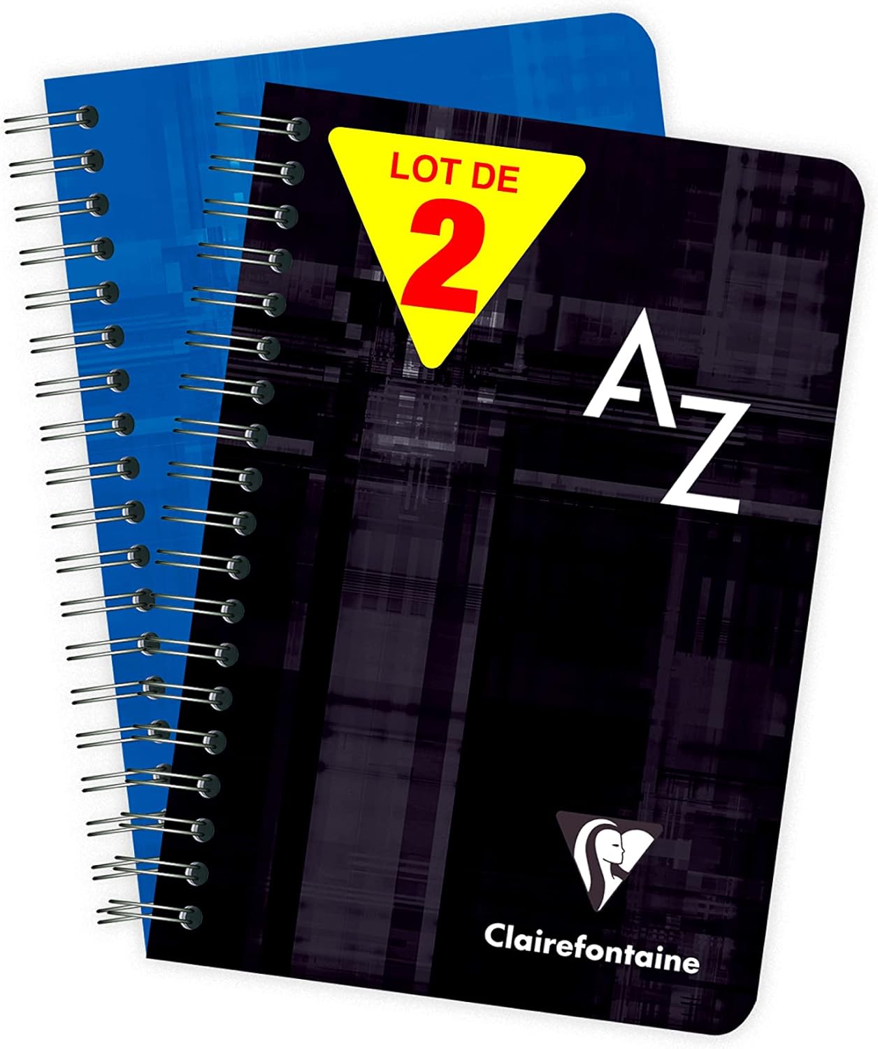 Thumbnail 6 de Clairefontaine 8948AMZC – Lot de 2 Répertoires à Spirale 17x22 cm, 100 Pages, Papier Blanc Velin 90 g, Couverture Pelliculée