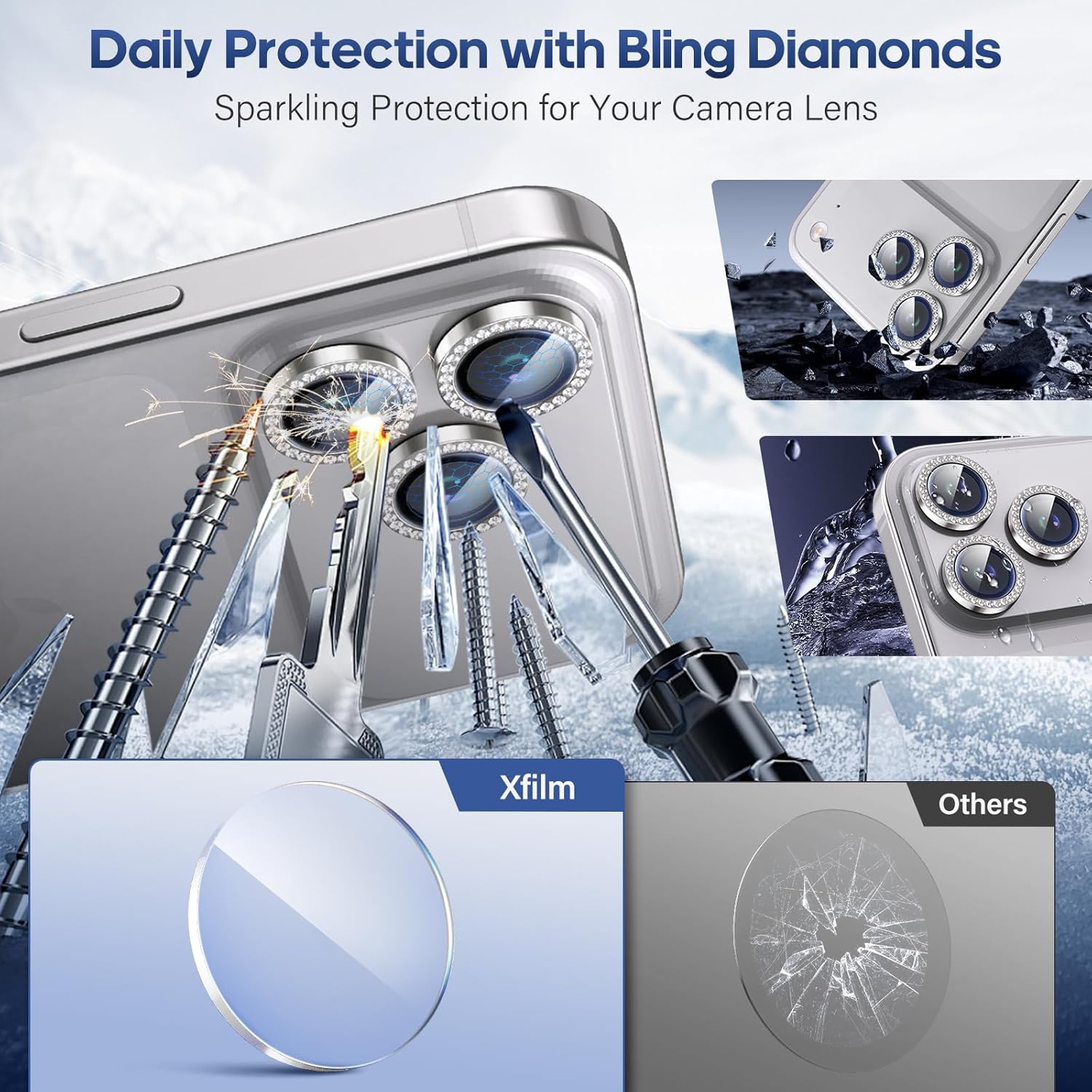 Detalle de Xfilm iPhone 17 Pro Lens Protector 9H