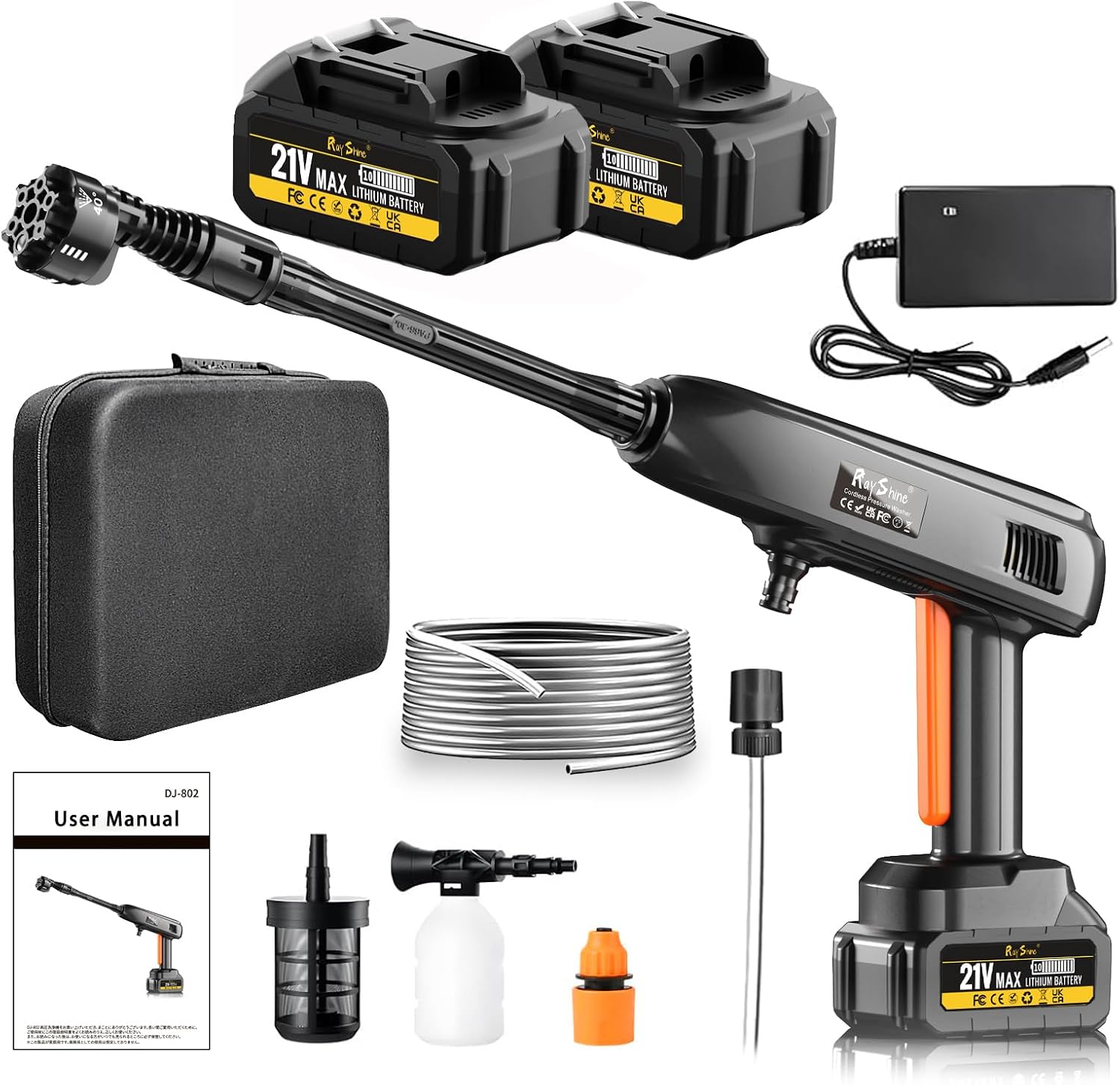 Detalle de Portable Cordless Pressure Washer 1200 PSI — 2 Batteries