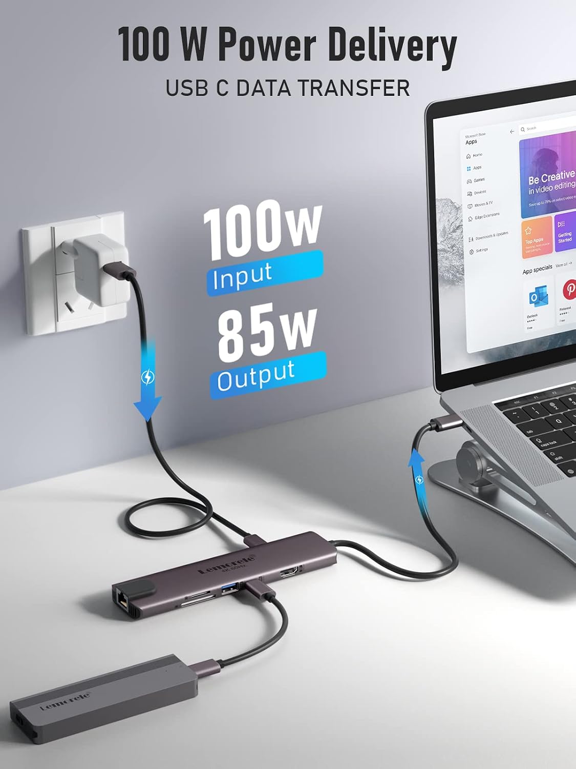 Thumbnail 5 de Lemorele Hub USB C 10-in-1 con 100W