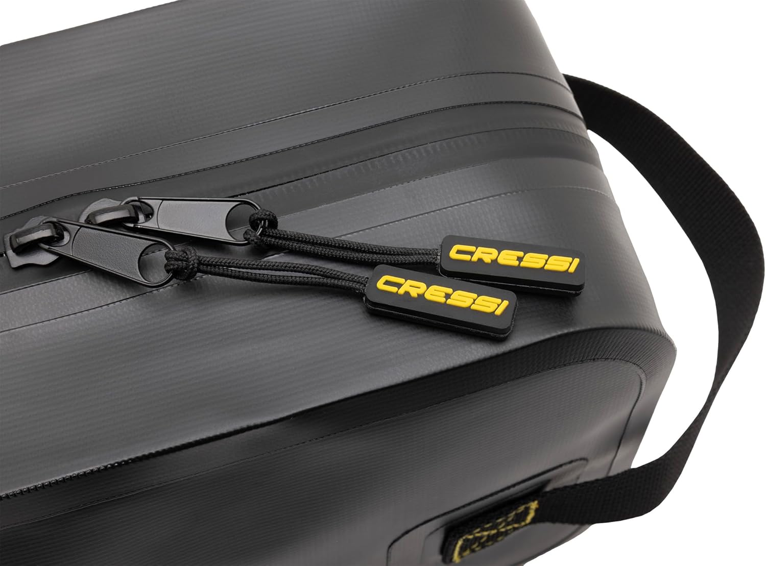 Detalle de Cressi Lyos Dry Pouch Black: Borsa multiuso impermeabile in PVC tarpulin per oggetti da acqua