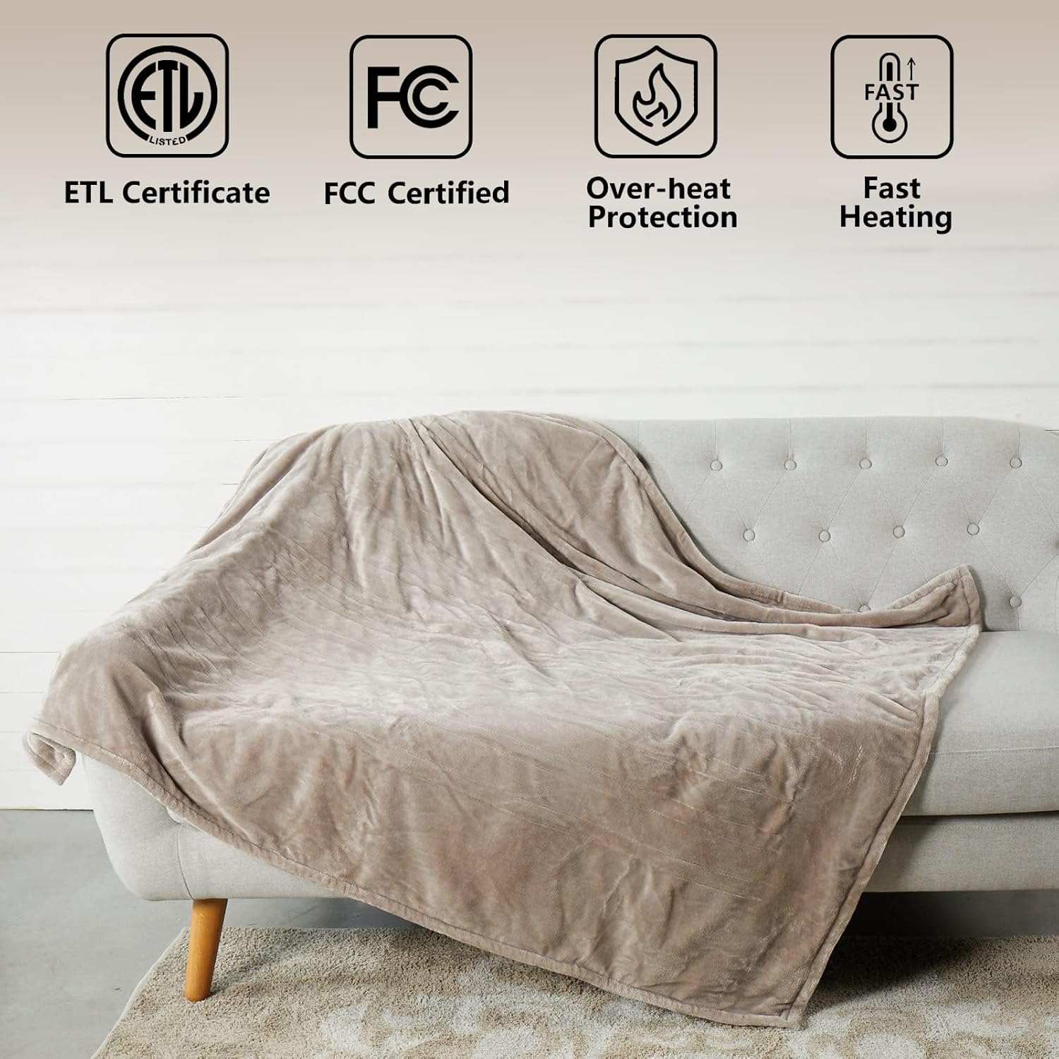 Detalle 2 de Tefici Electric Heated Throw 50 x 60