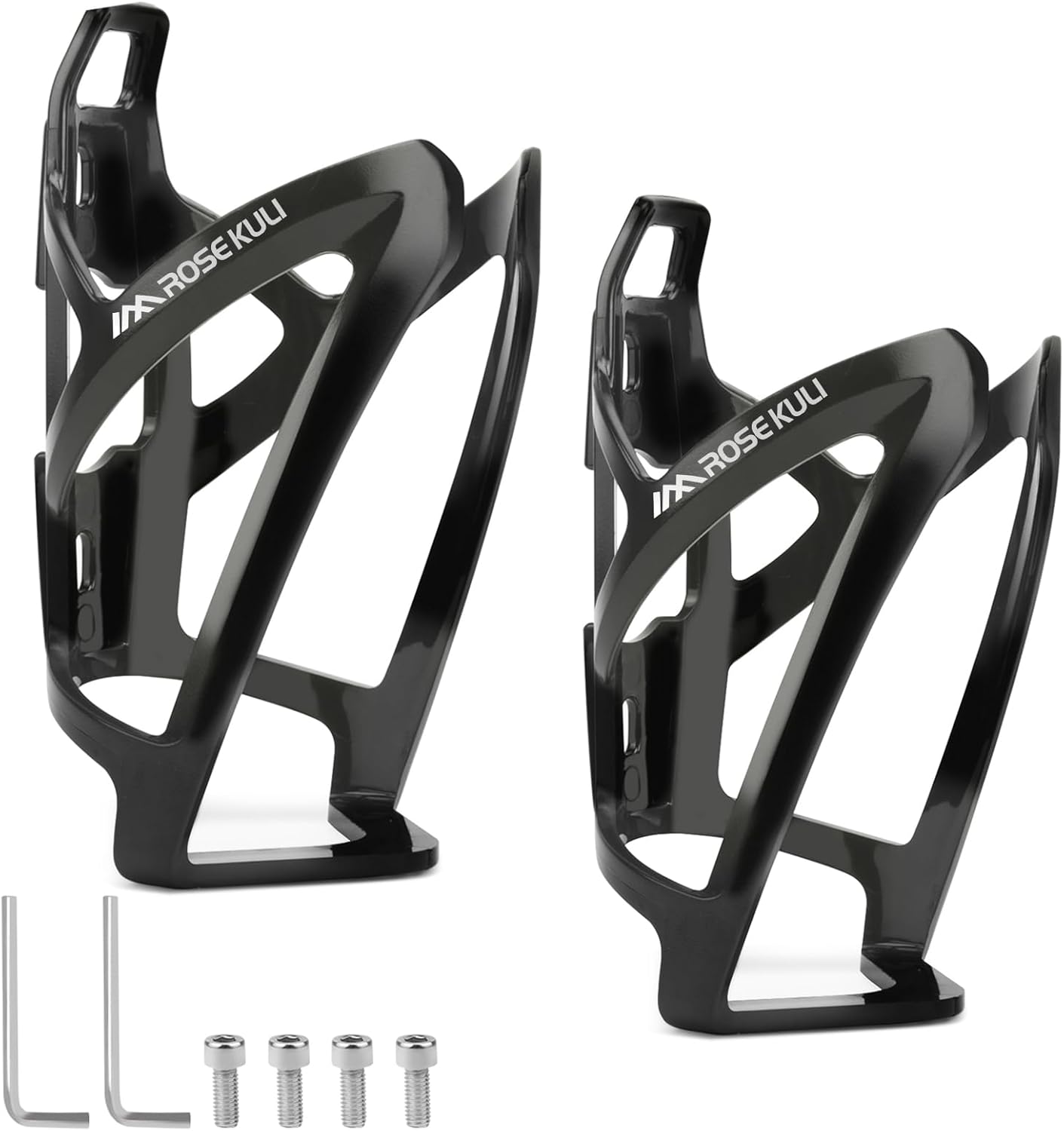 Rose Kuli Flaschenhalter Fahrrad (2er-Set) – Getränkehalter für MTB & Rennrad in Schwarz