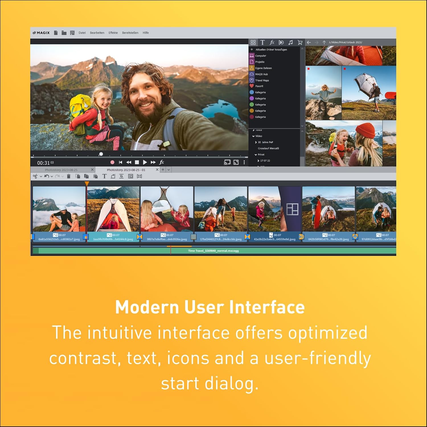 Thumbnail 1 de MAGIX Photostory deluxe 2025 — Memorias en movimiento (1 PC, licencia para 2 dispositivos)