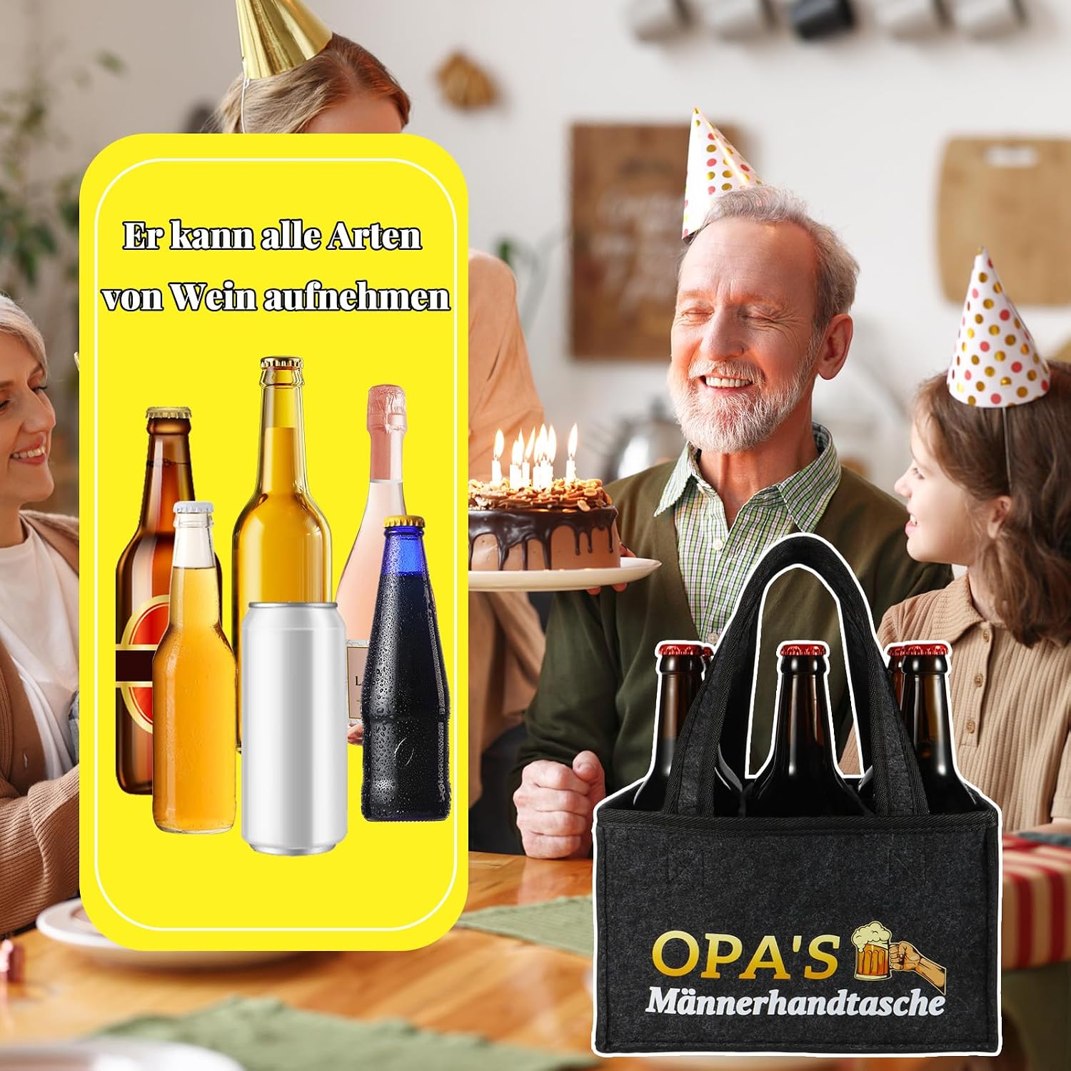 Thumbnail 4 de Anicy Opa Geschenk OPA'S Männerhandtasche