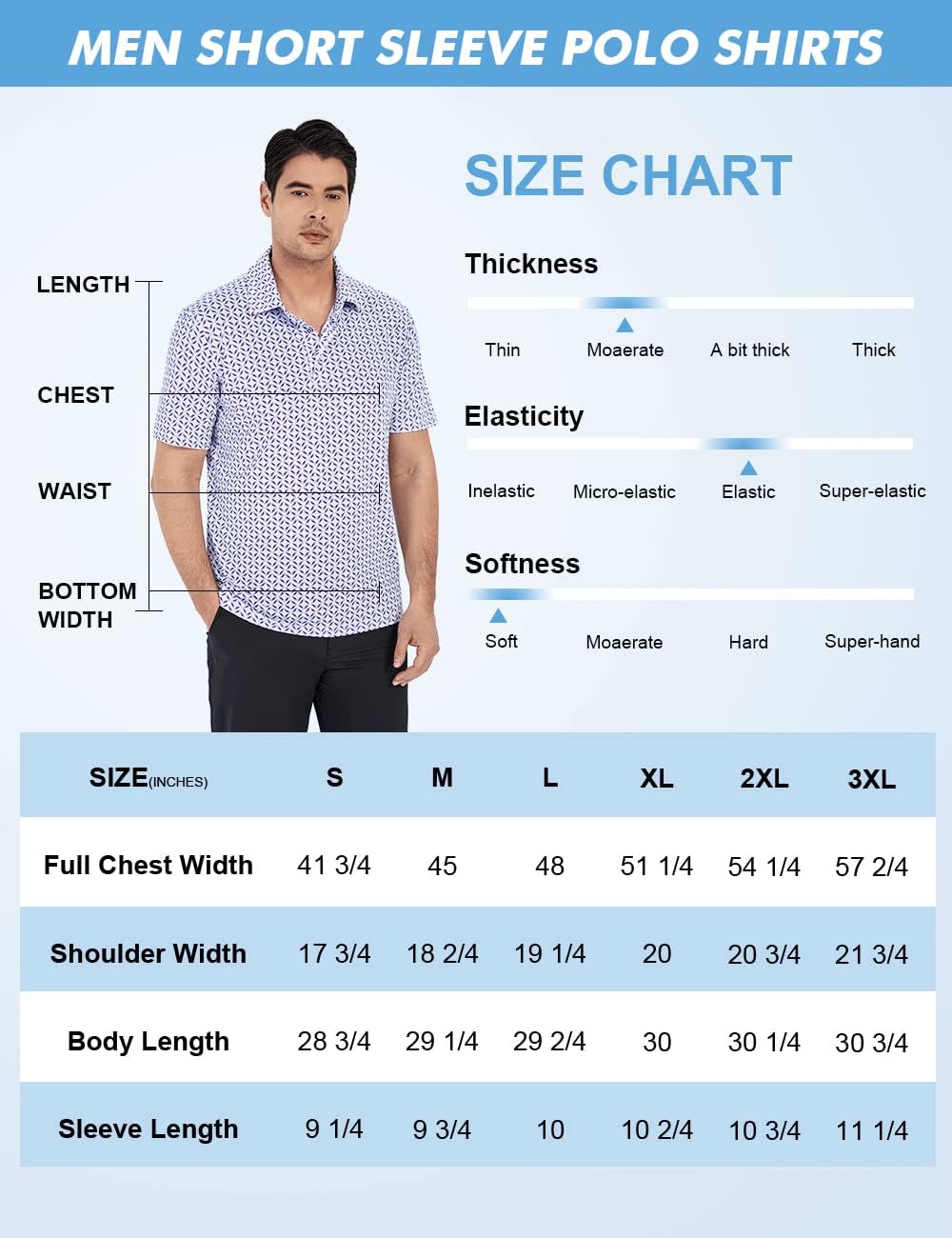 Thumbnail 6 de Hodaweisolp Men’s Dry-Fit Print Moisture-Wicking Golf Polo Shirt (Short Sleeve)