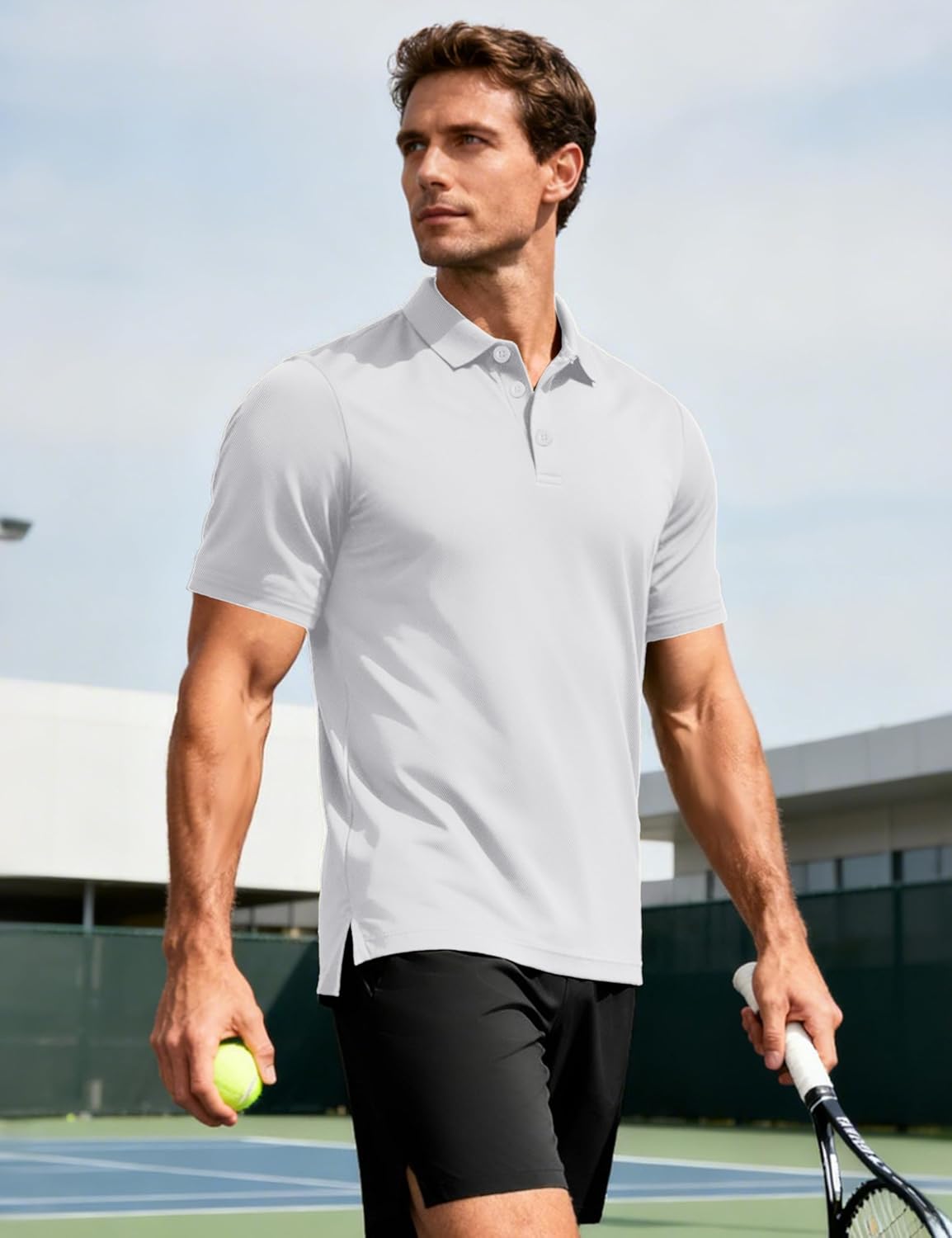 Thumbnail 2 de MAGCOMSEN Men's Quick Dry Golf Polo Shirt – Short Sleeve Breathable Polo for Everyday Comfort