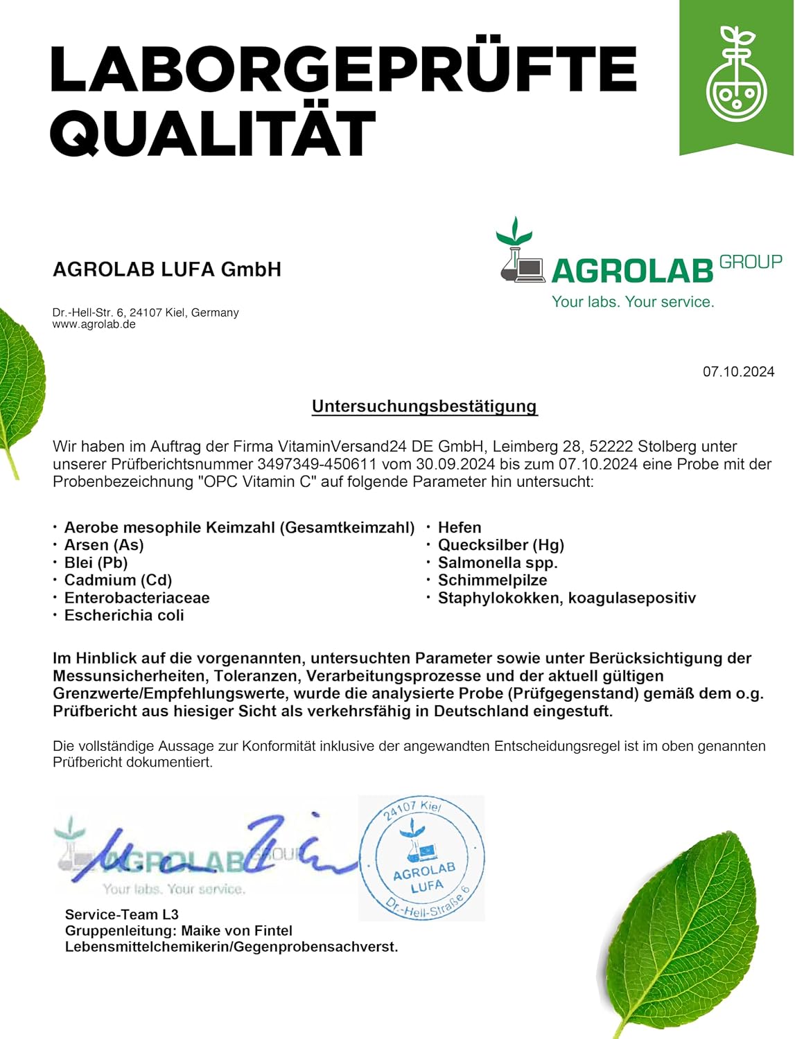 Thumbnail 6 de vit4ever OPC Traubenkernextrakt + natürliches Vitamin C – 365 Kapseln für 12 Monate (OPC nach HPLC, vegan)