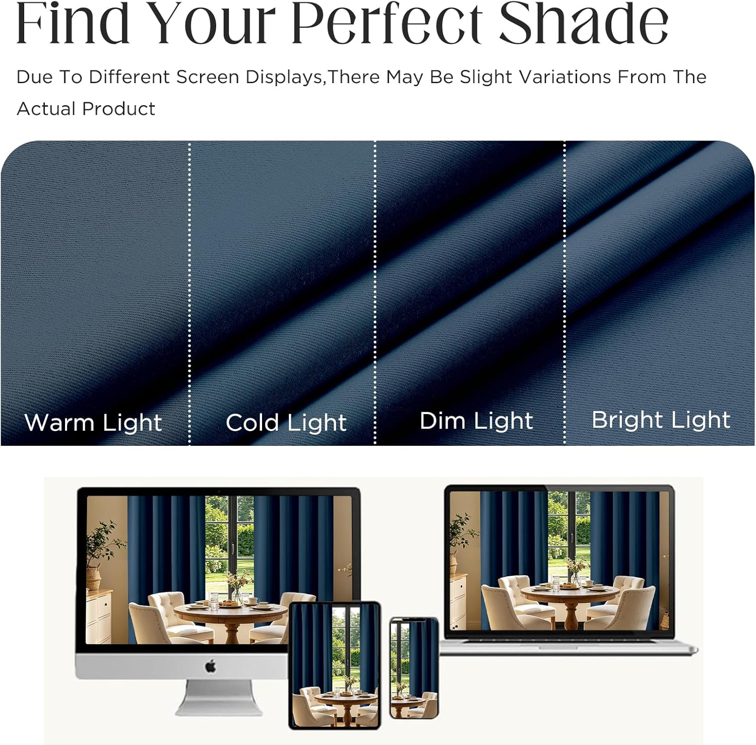 Thumbnail 3 de CUCRAF Blackout Curtains 84-Inch Length