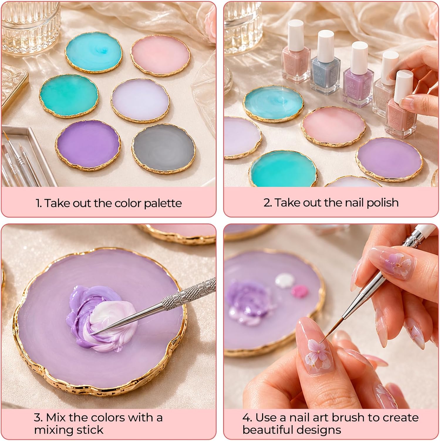 Thumbnail 6 de Lainballow resin nail art palette
