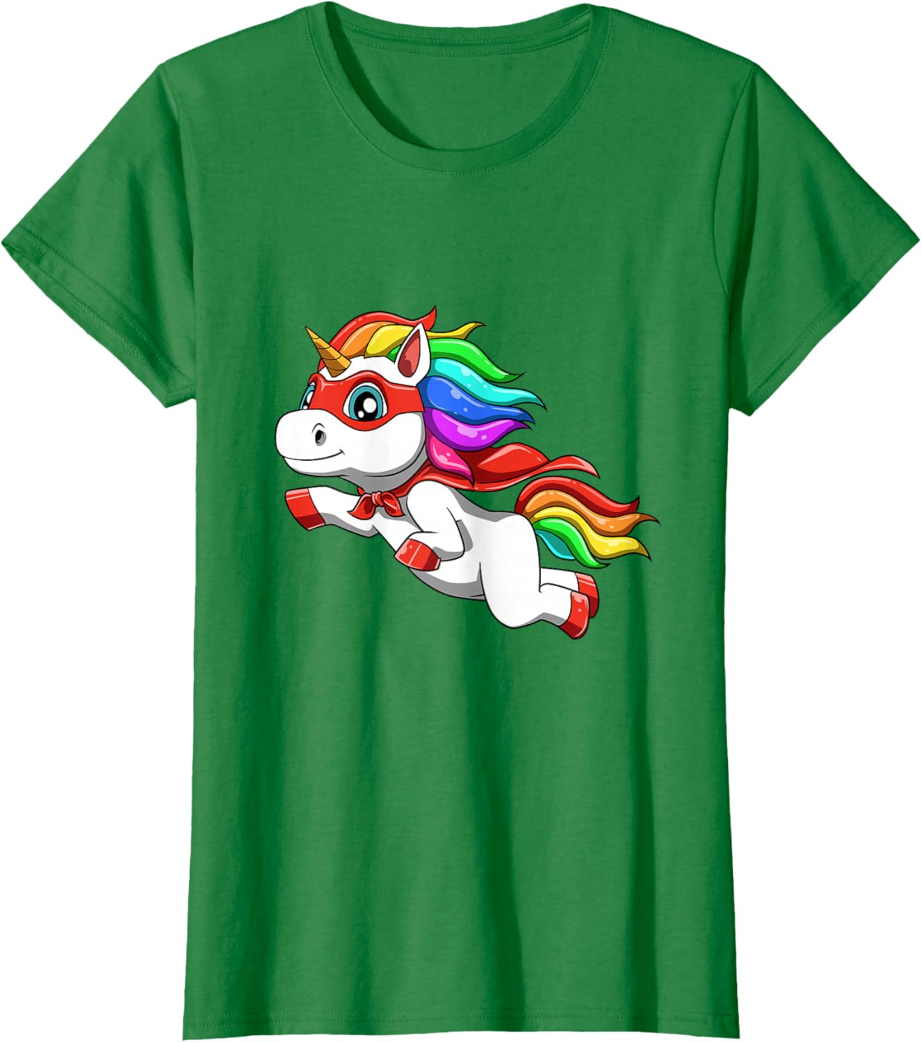 Detalle 2 de Licorne drôle comme héros pour un super-héros T-Shirt