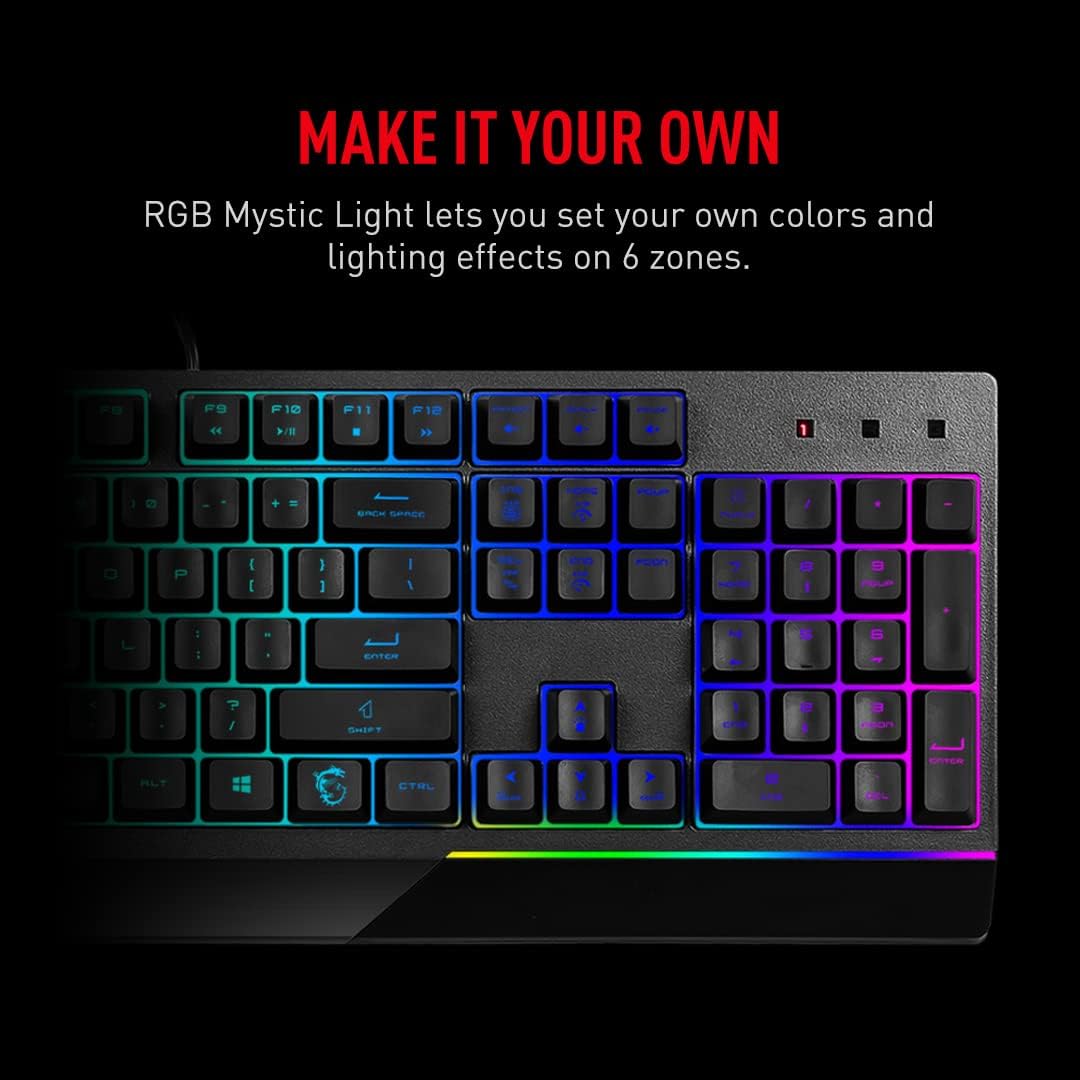 Thumbnail 4 de MSI Vigor GK30 gaming keyboard 6-zone ⌨