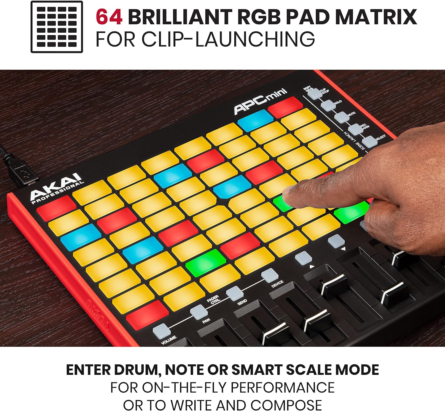 Detalle de Akai Professional MIDI pad controller with 64 RGB pads